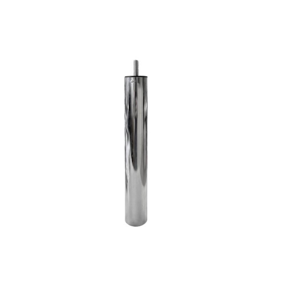 Piede in metallo cromato diametro 4,2 cm altezza 10 cm