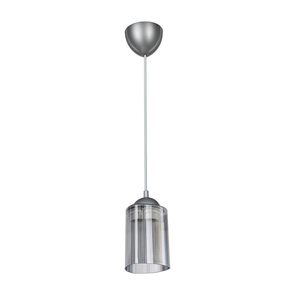 Lampada da soffitto Optical MDL3871 con paralume triangolo in plastica fum&egrave;