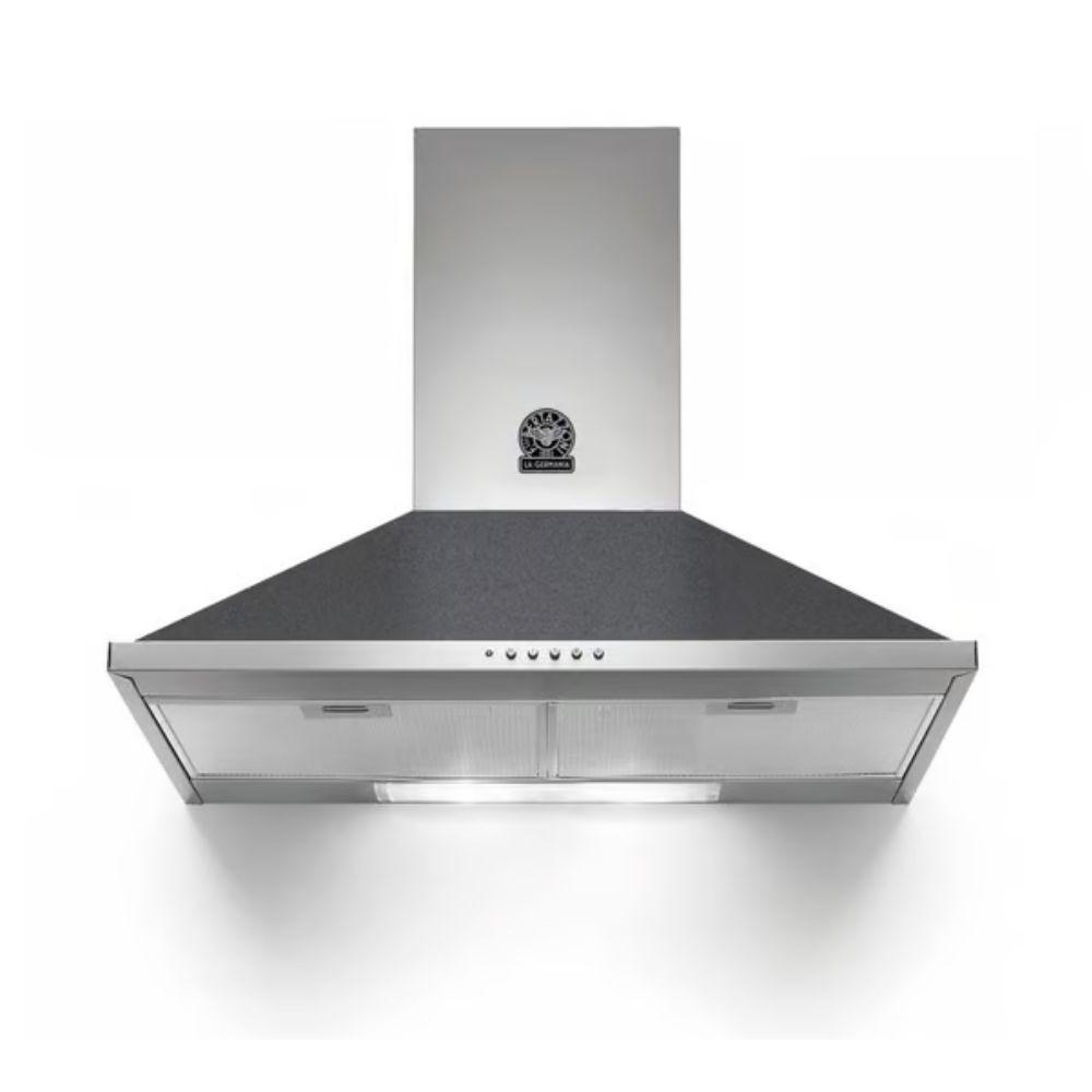 Cappa camino La Germania K80AMLND da 80 cm. 1 motore nero classe D