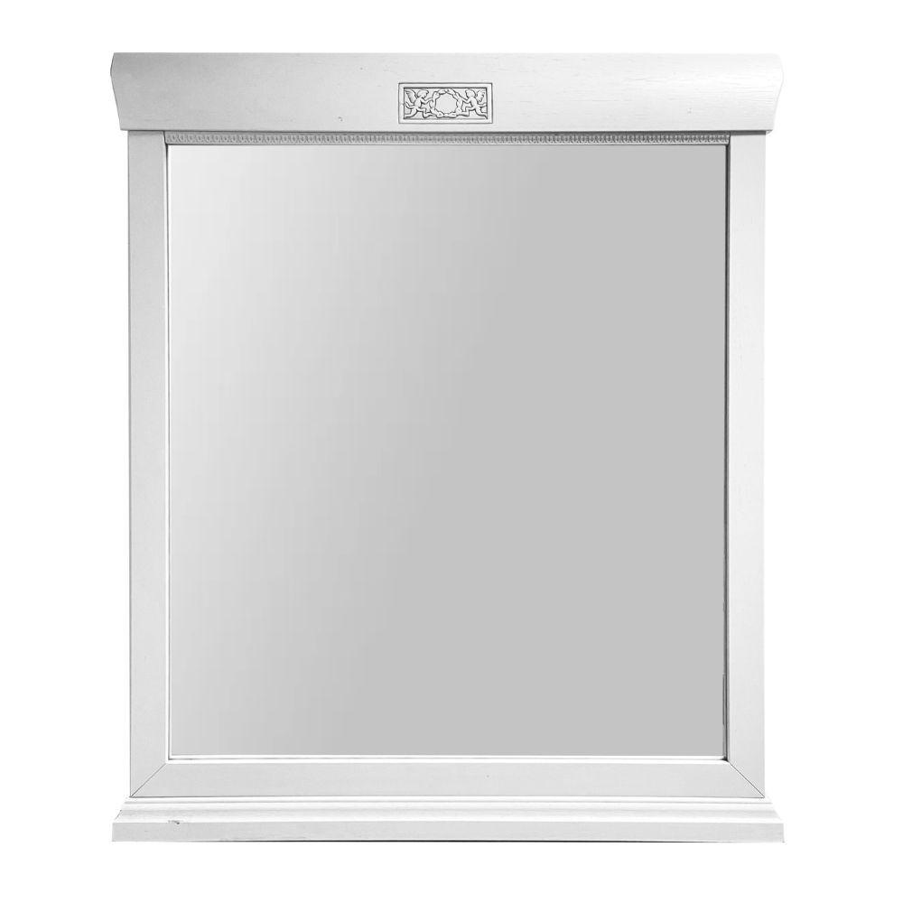 Specchiera Athena in legno con cornice colore avorio