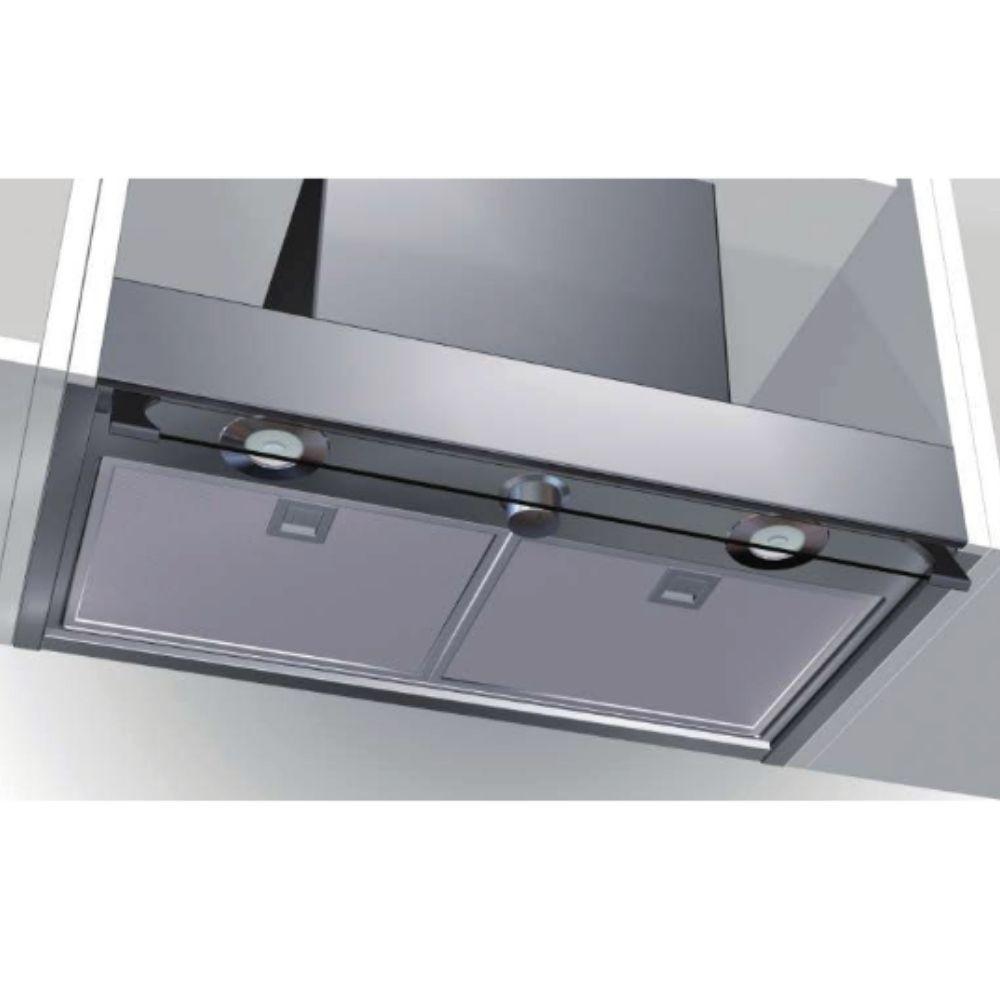 Samet Cappa sotto pensile potenza aspirante 550 m3/h Keller 90  inox