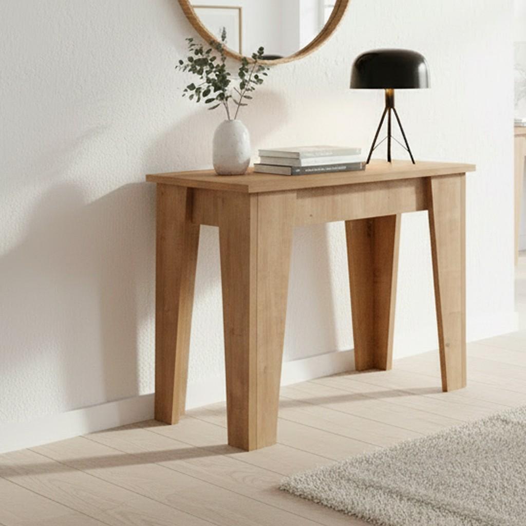 Consolle allungabile Natron rovere 50x90 cm