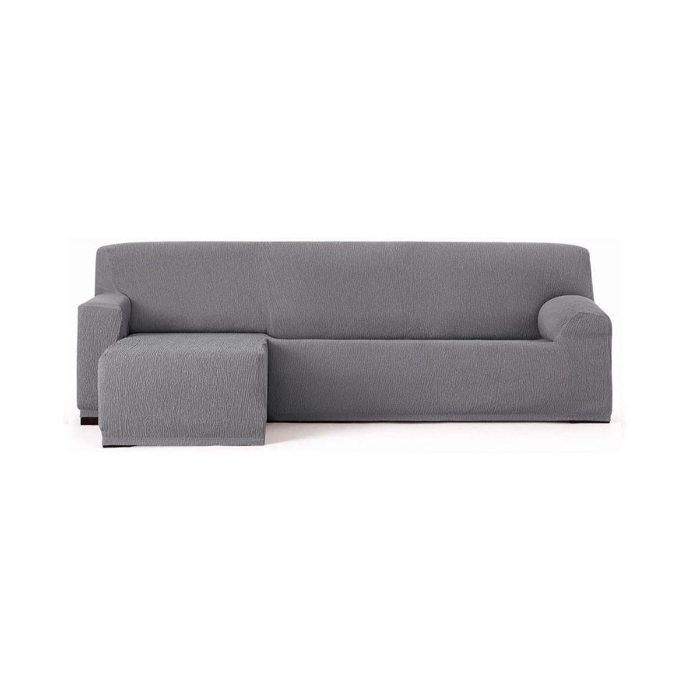 Copridivano Troya elastico penisola sinistra grigio bracciolo corto 250/310