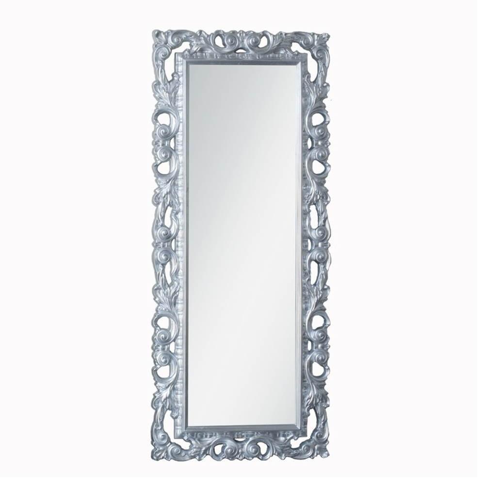 Specchiera Anna 76x180 cm. argento verniciato
