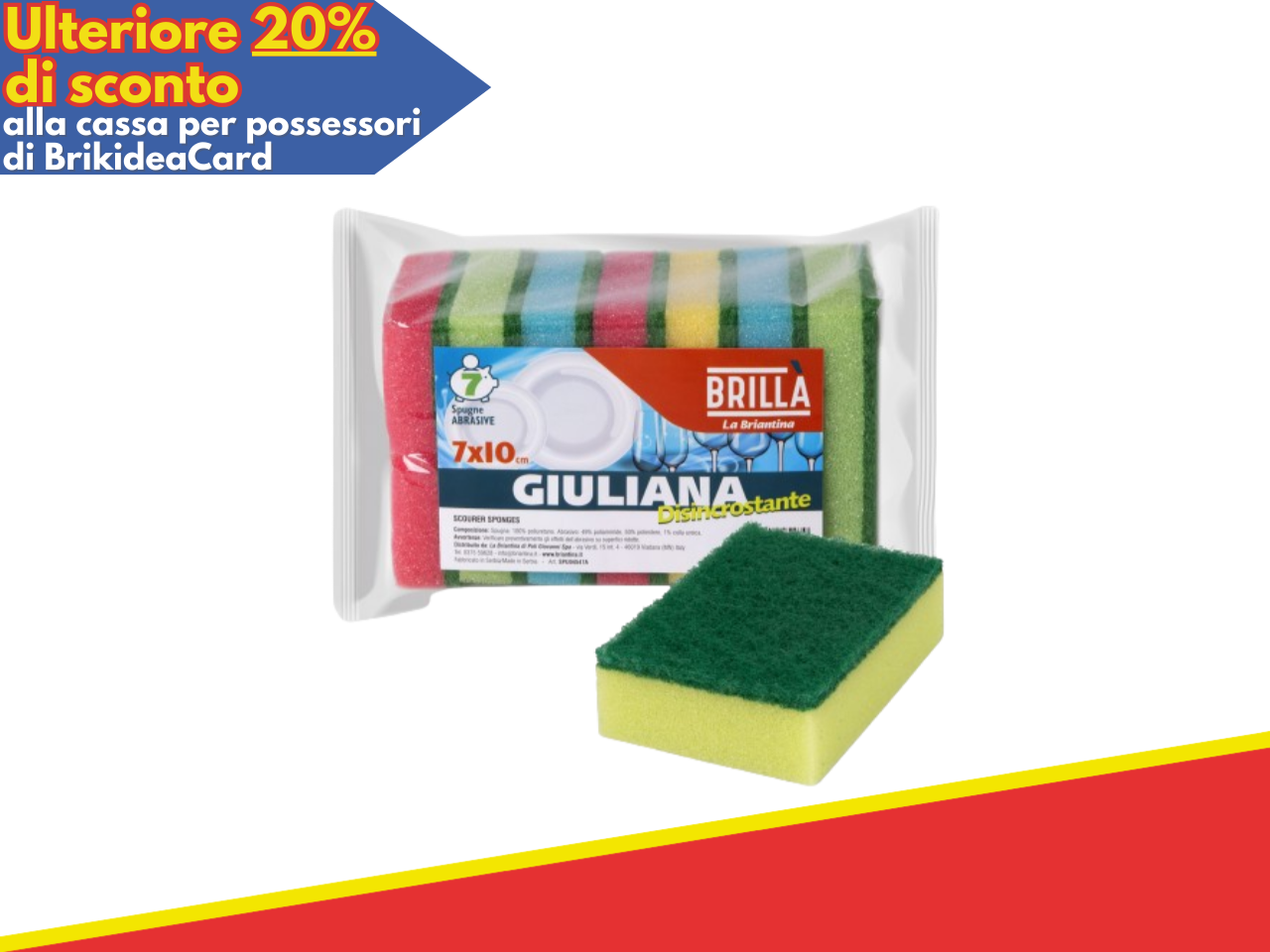 921287 - SPUGNE COLORATE GIULIANA 7 PZ