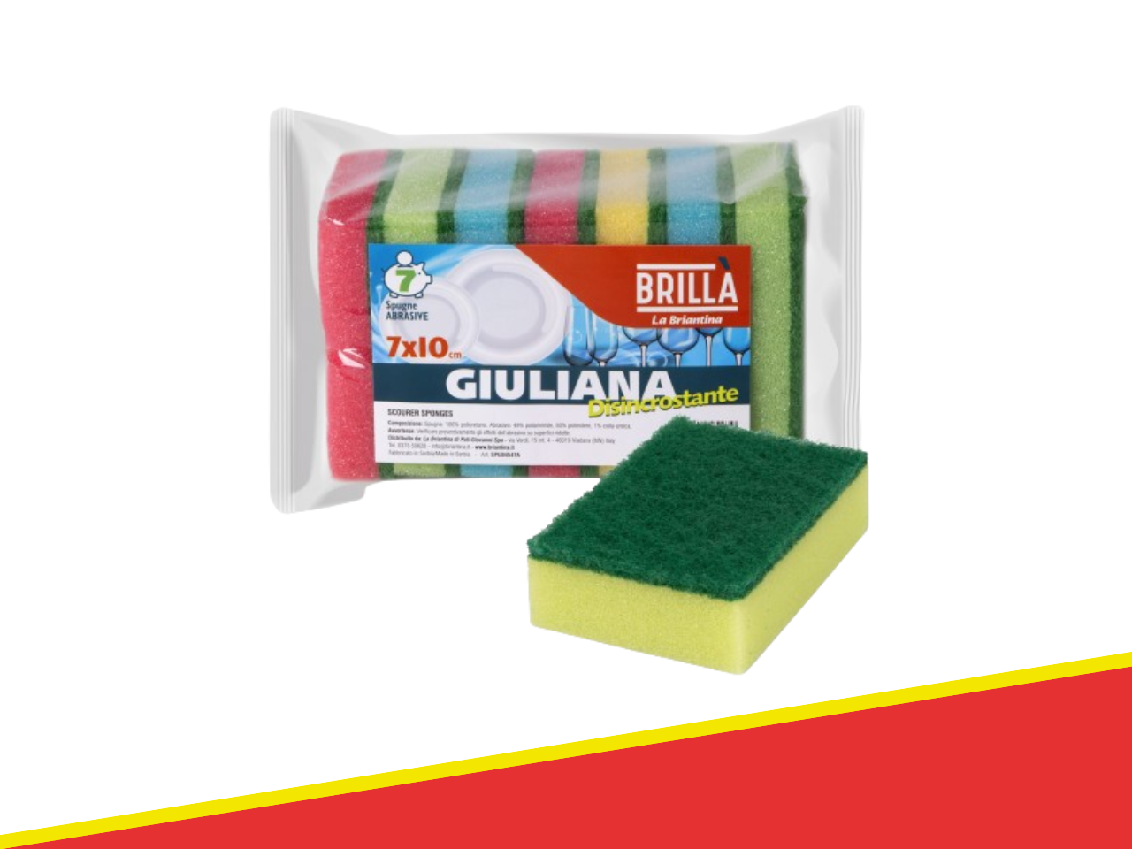 921287 - SPUGNE COLORATE GIULIANA 7 PZ