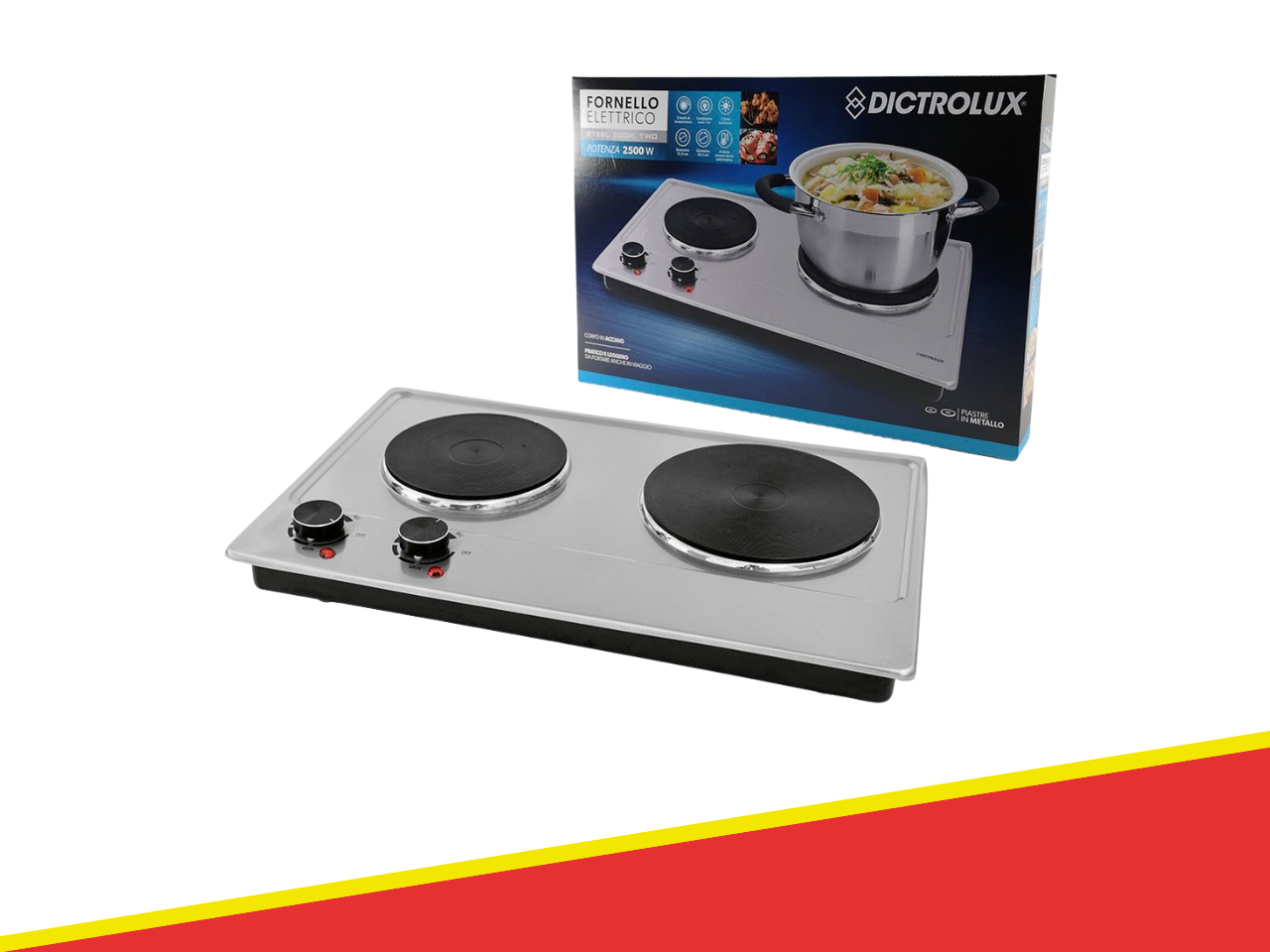 922074 - FORNELLO ELETTRICO COOK TWO