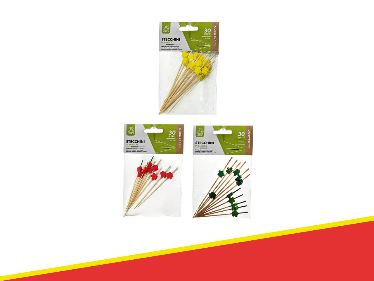 923843 - SET 30 STECCHINI IN BAMBOO