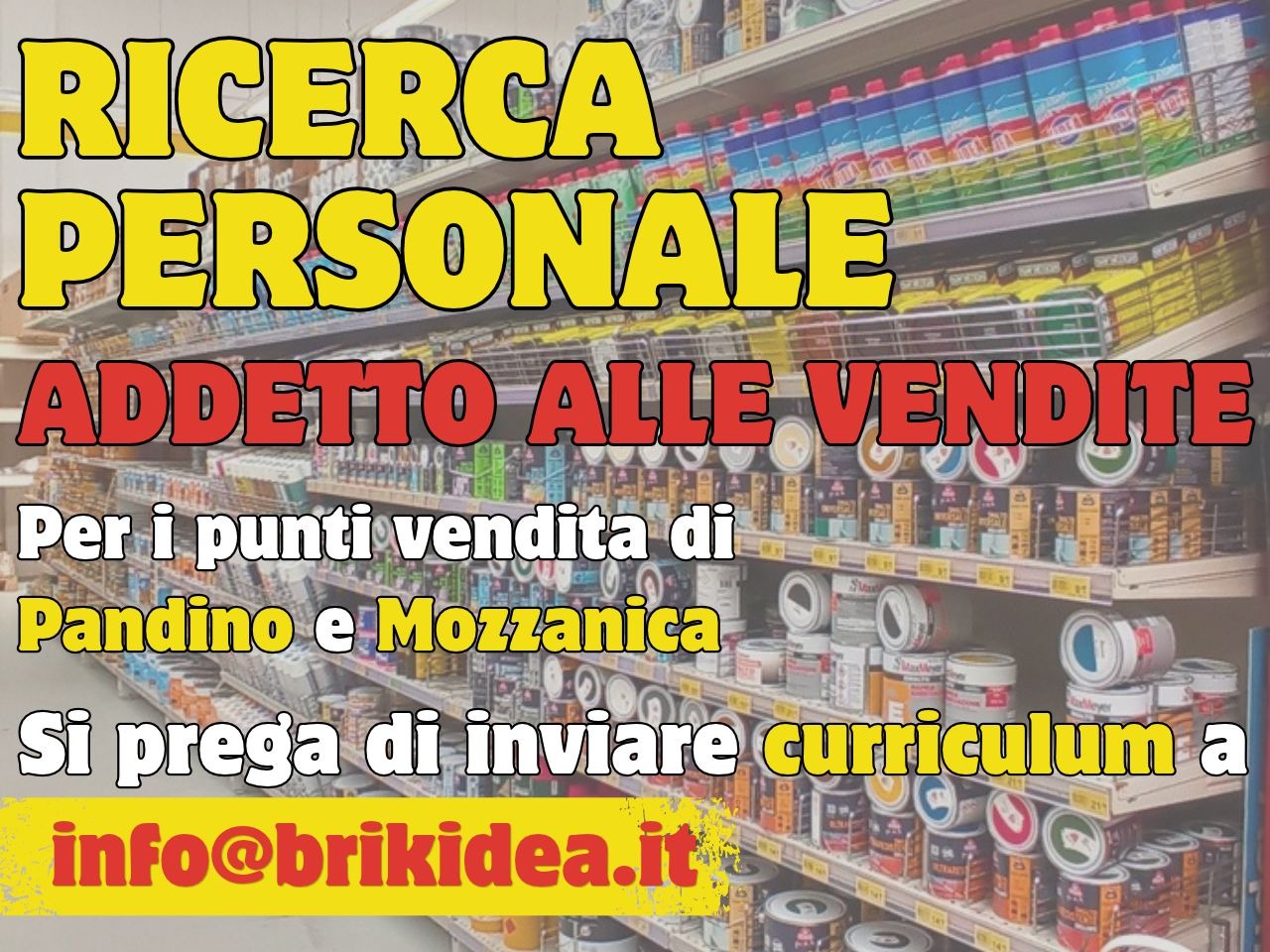 Brikidea è alla ricerca di nuovo personale!